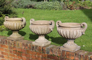 Trio of Pulham Urns