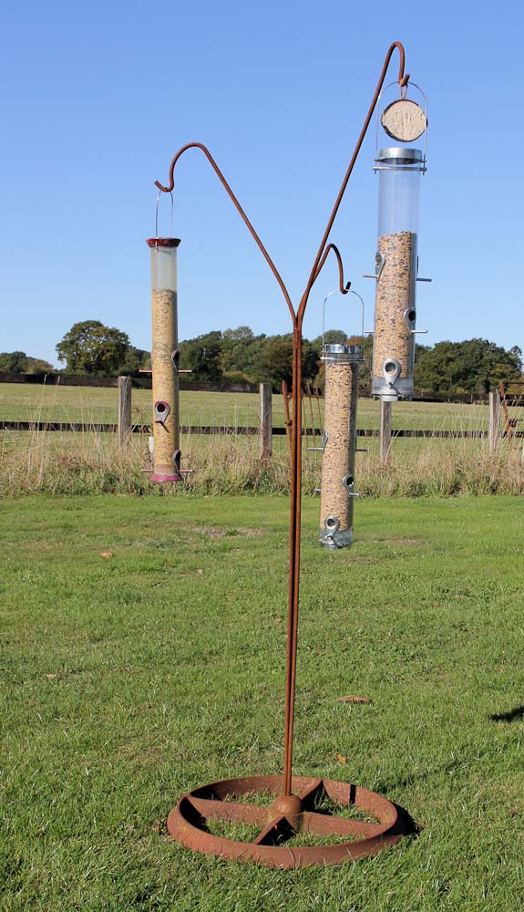 Steel Bird Feeder Stand