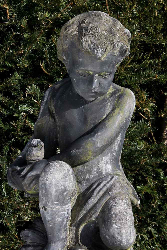 Lead Garden Figure of Winter