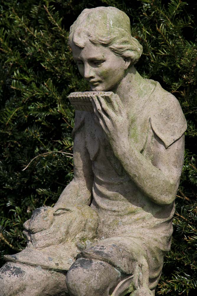 Compton Pottery Peter Pan Garden Figure with a Rabbit