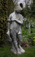 lead figure of a gamekeeper