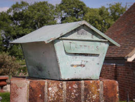 French copper letter box