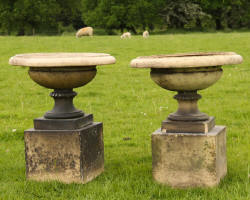 Pair of Antique Garden Urns